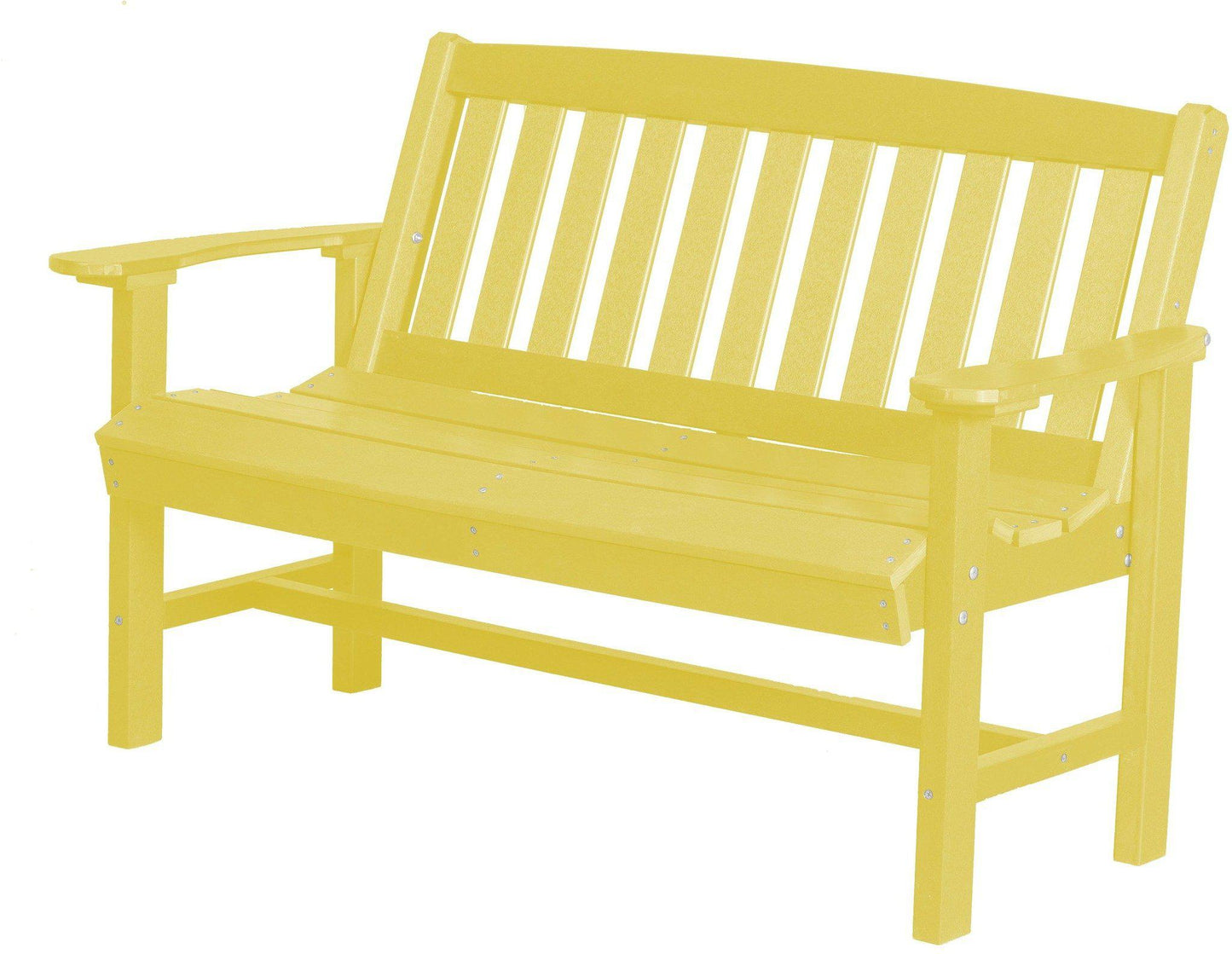 Wildridge Recycled Plastic Outdoor Mission 56” Bench - LEAD TIME TO SHIP 3 WEEKS
