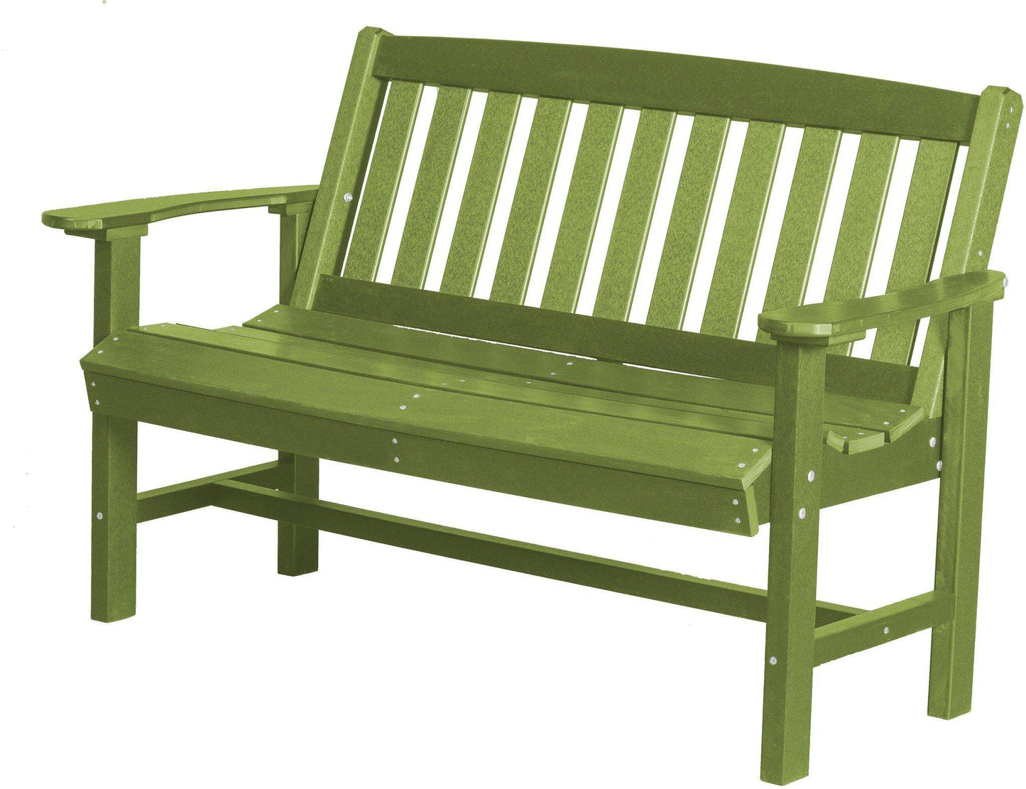 Wildridge Recycled Plastic Outdoor Mission 56” Bench - LEAD TIME TO SHIP 3 WEEKS