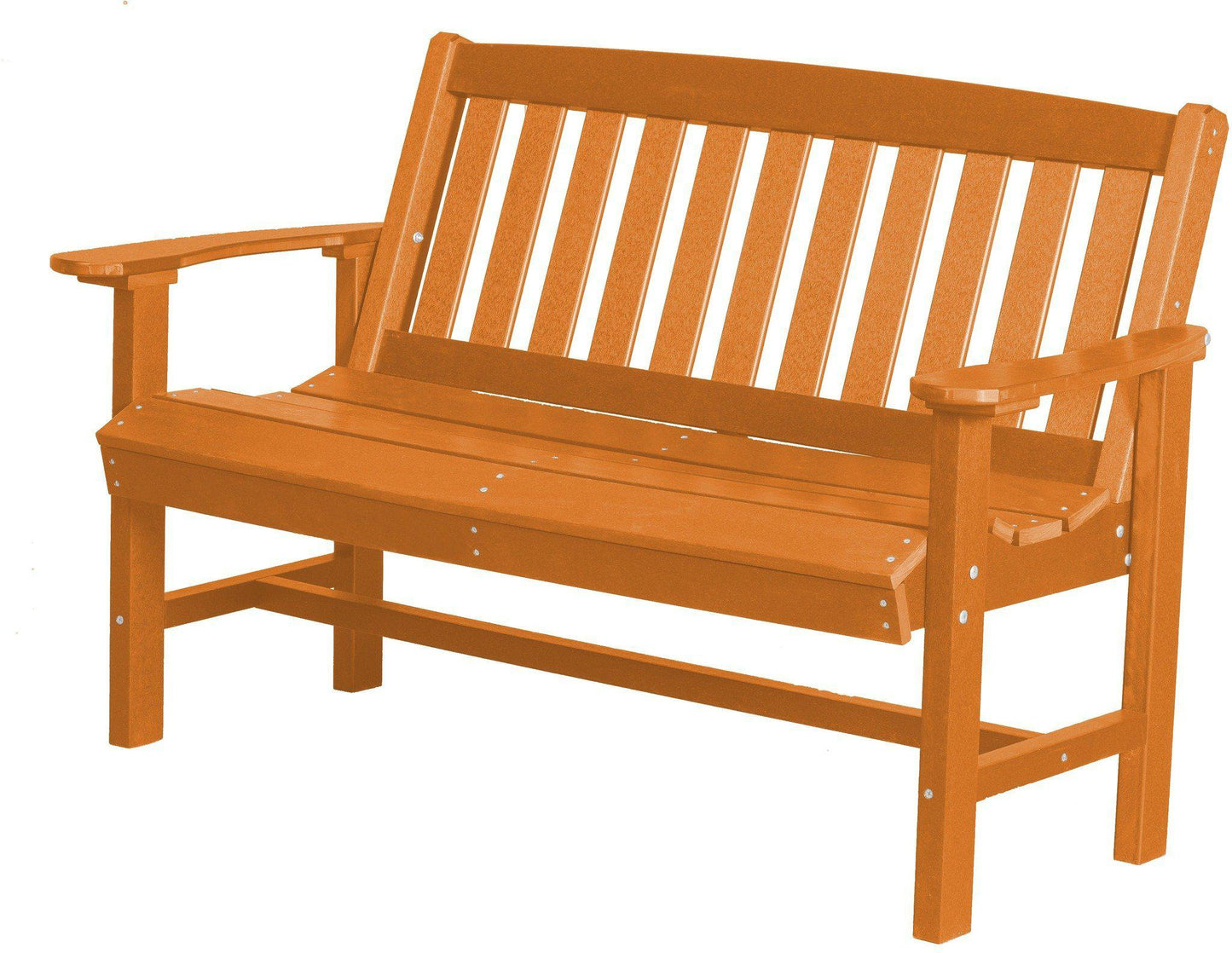 Wildridge Recycled Plastic Outdoor Mission 56” Bench - LEAD TIME TO SHIP 3 WEEKS