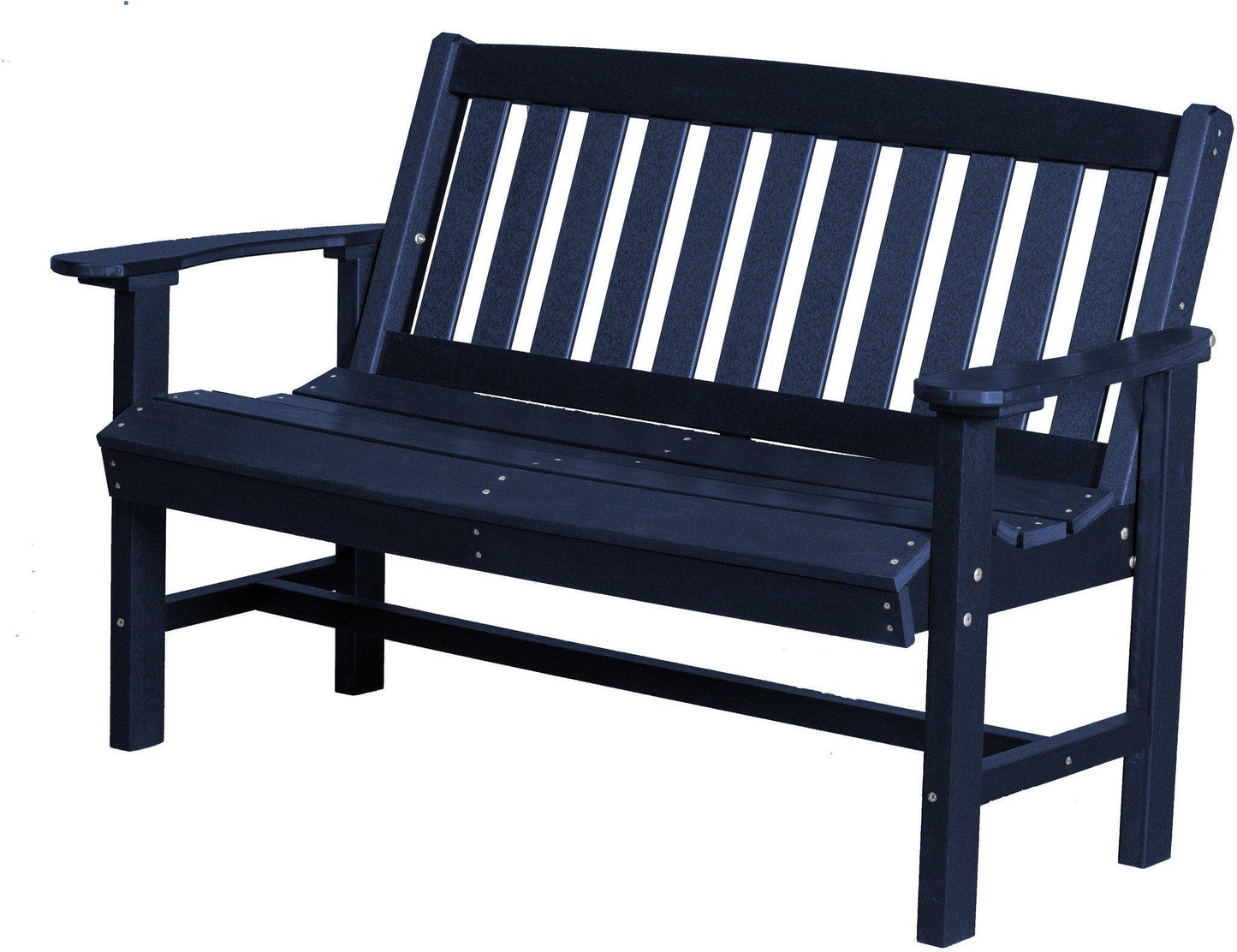 Wildridge Recycled Plastic Outdoor Mission 56” Bench - LEAD TIME TO SHIP 3 WEEKS