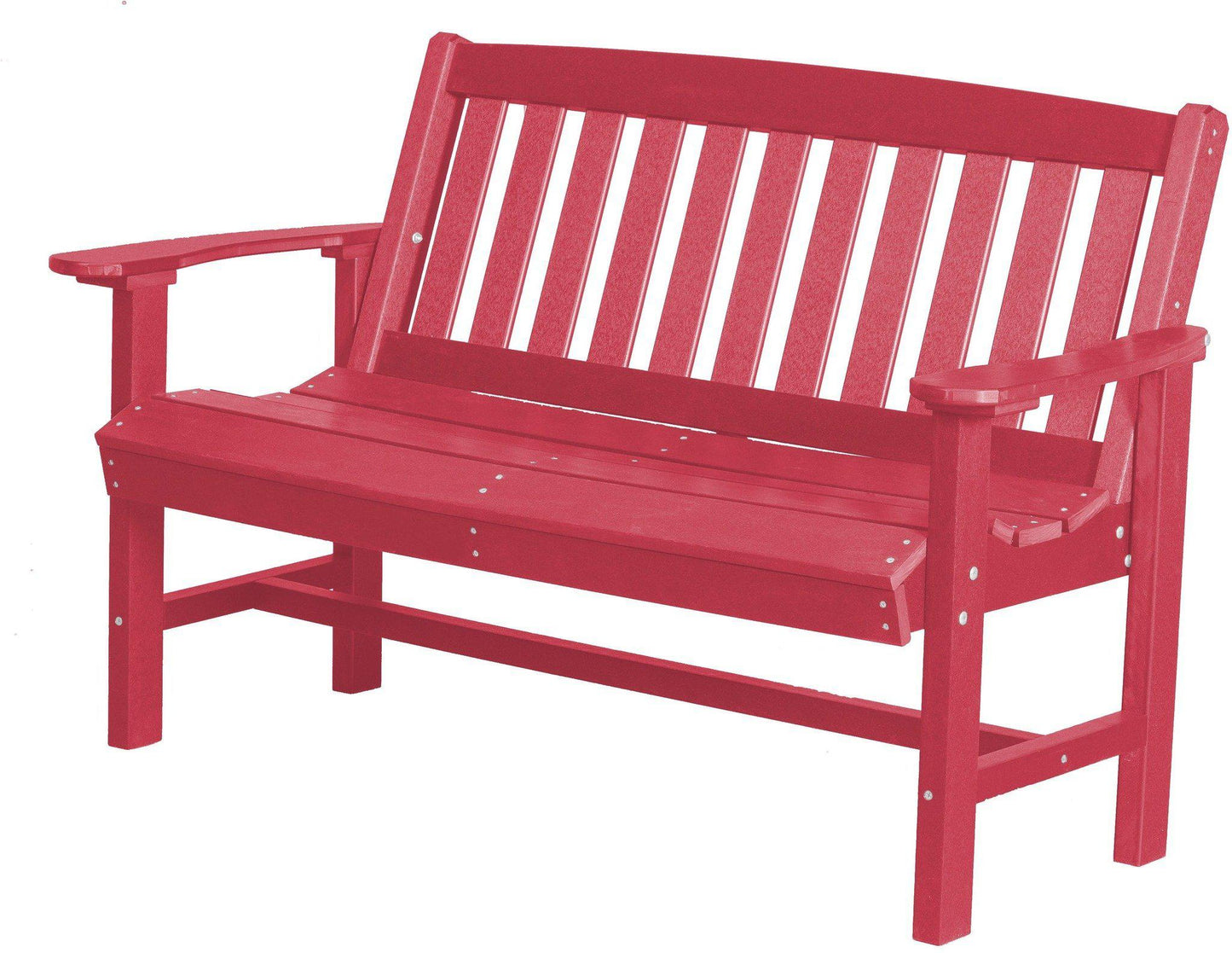 Wildridge Recycled Plastic Outdoor Mission 56” Bench - LEAD TIME TO SHIP 3 WEEKS