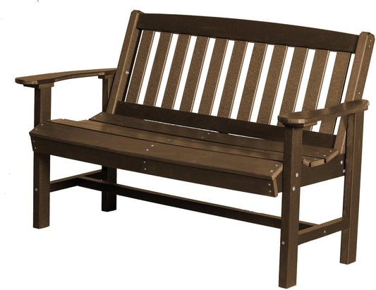 Wildridge Recycled Plastic Outdoor Mission 56” Bench - LEAD TIME TO SHIP 4 WEEKS