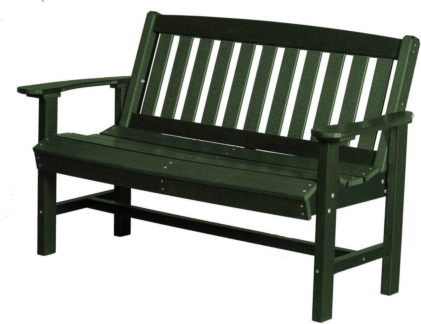 Wildridge Recycled Plastic Outdoor Mission 56” Bench - LEAD TIME TO SHIP 3 WEEKS