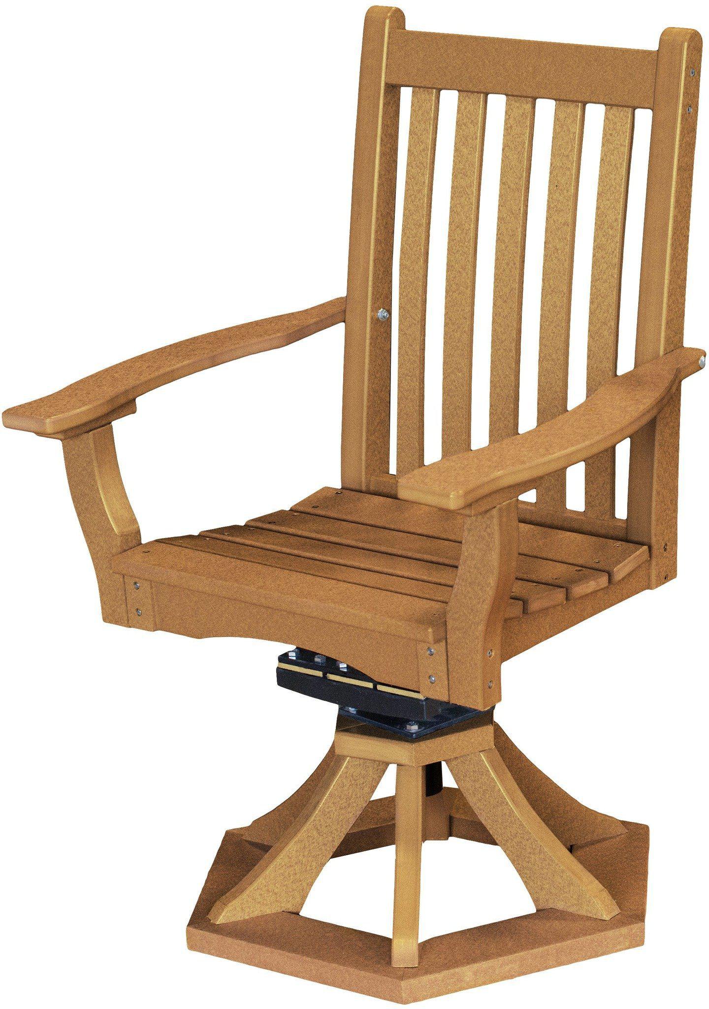 Wildridge Classic Recycled Plastic Swivel Rocker Side Chair w/Arms Wildridge Classic Recycled Plastic Swivel Rocker Side Chair w/Arms  - Cedar