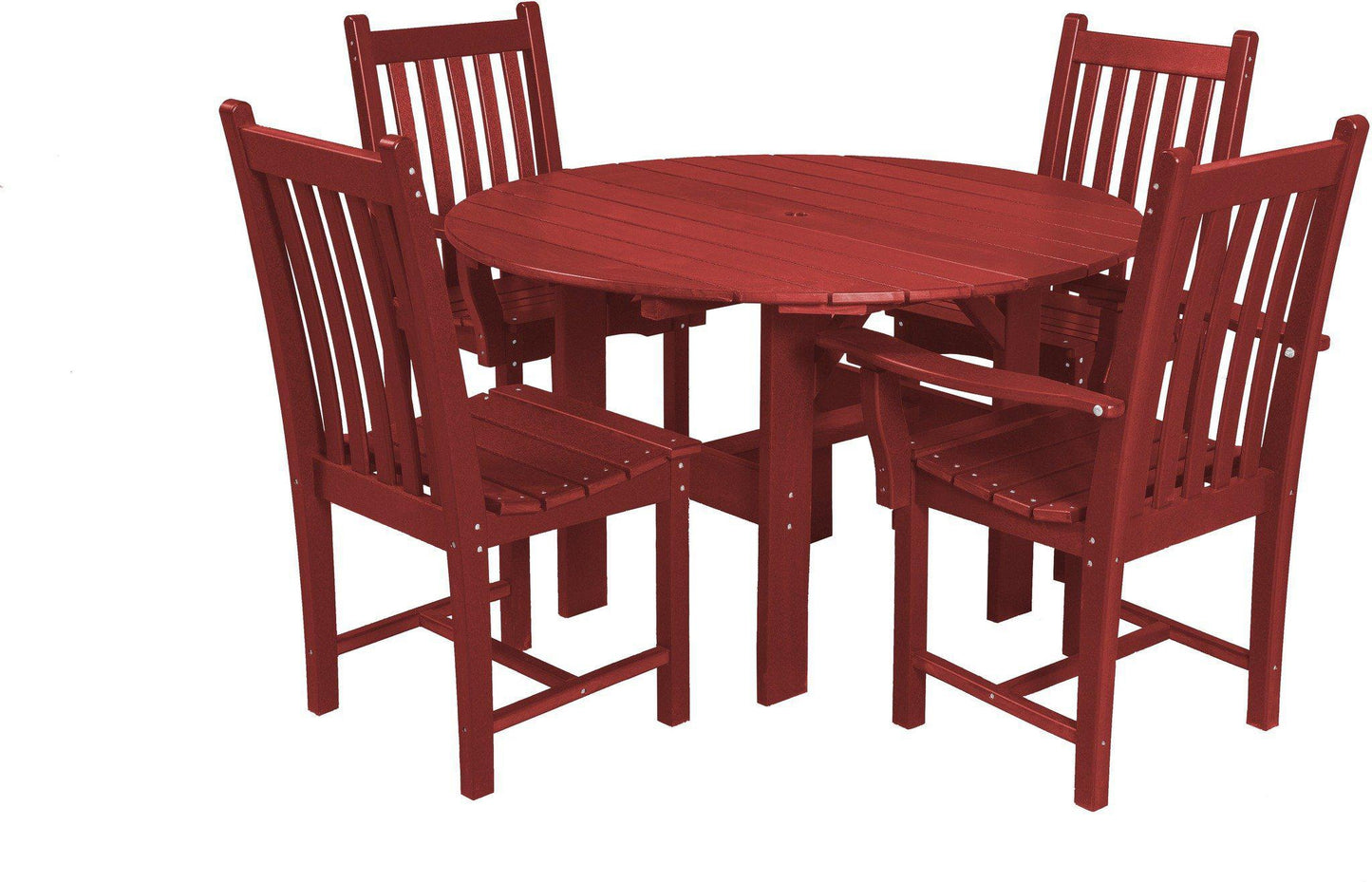 Wildridge Outdoor Recycled Plastic Classic 5 Piece Round Patio Dining Set - LEAD TIME TO SHIP 3 WEEKS