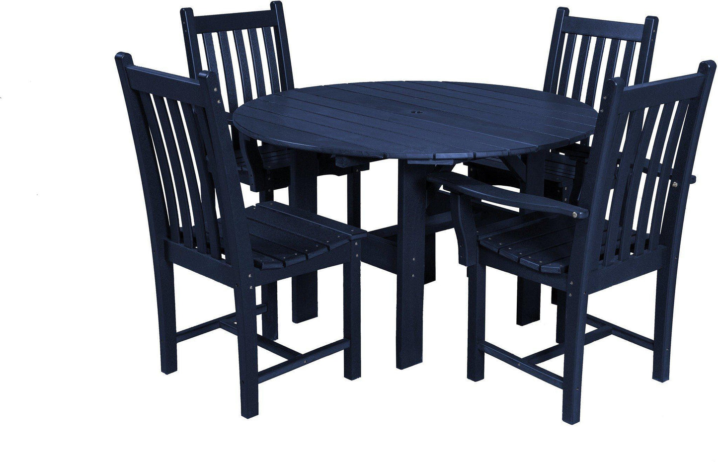 Wildridge Outdoor Recycled Plastic Classic 5 Piece Round Patio Dining Set - LEAD TIME TO SHIP 3 WEEKS