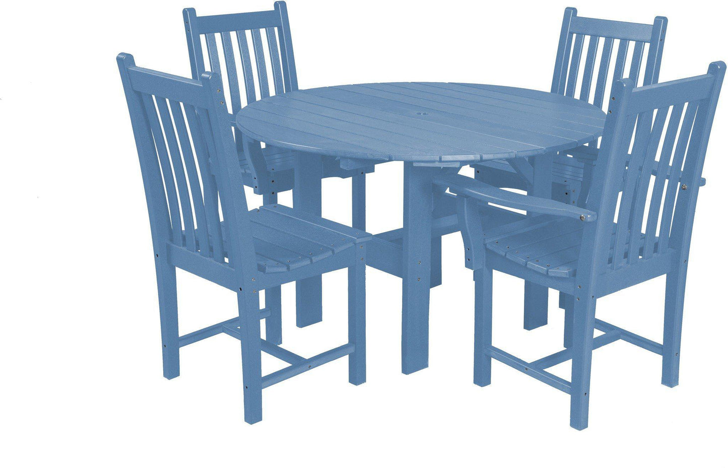 Wildridge Outdoor Recycled Plastic Classic 5 Piece Round Patio Dining Set - LEAD TIME TO SHIP 6 WEEKS OR LESS