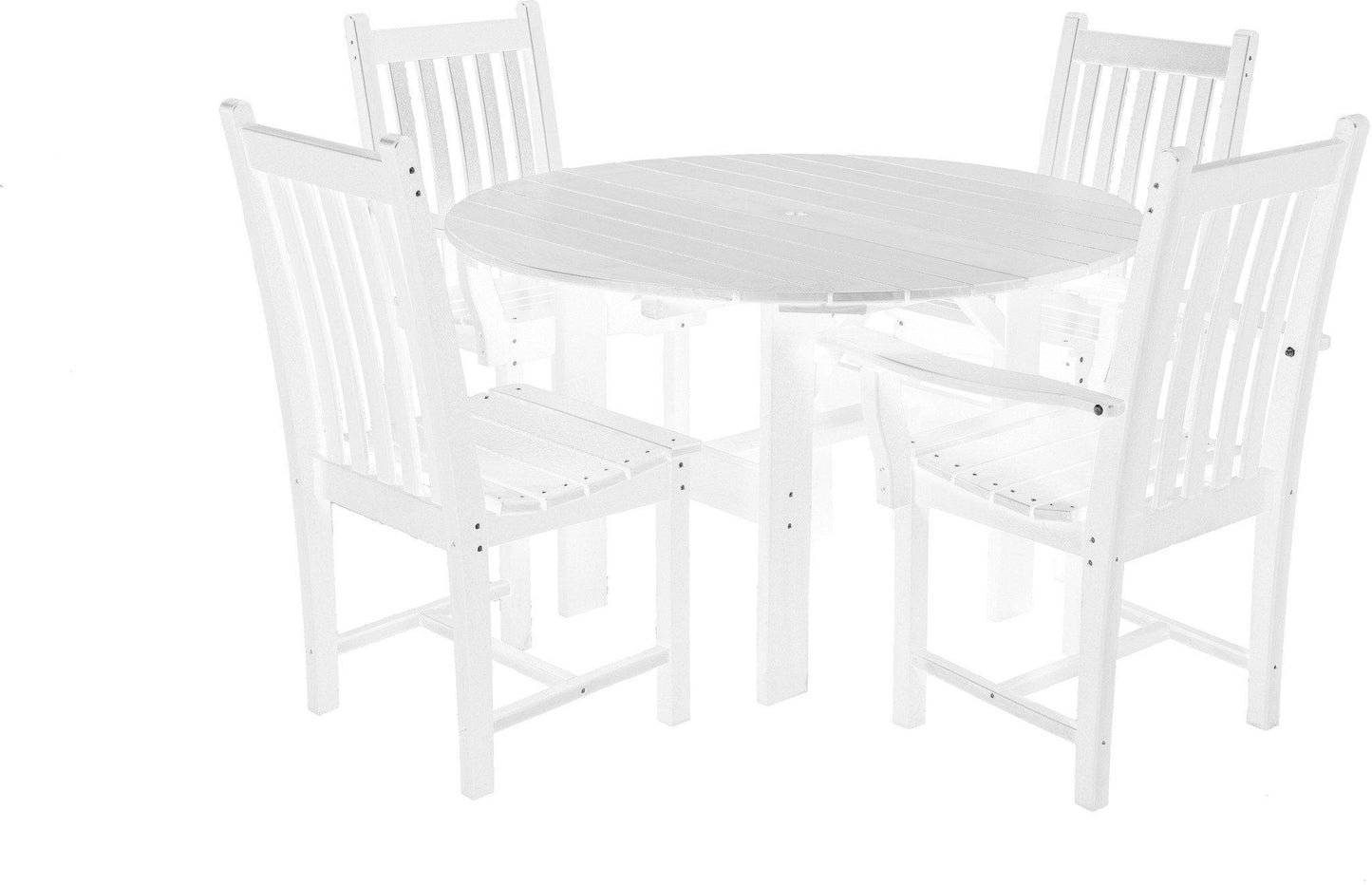 Wildridge Outdoor Recycled Plastic Classic 5 Piece Round Patio Dining Set - LEAD TIME TO SHIP 6 WEEKS OR LESS