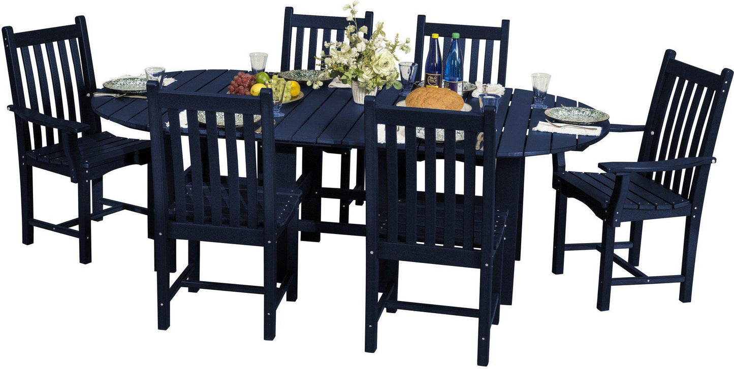 Wildridge Classic Outdoor Recycled Plastic 7 Piece Oval Patio Dining Set - LEAD TIME TO SHIP 3 WEEKS
