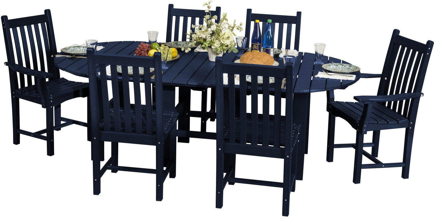 Wildridge Classic Outdoor Recycled Plastic 7 Piece Oval Patio Dining Set - LEAD TIME TO SHIP 6 WEEKS OR LESS