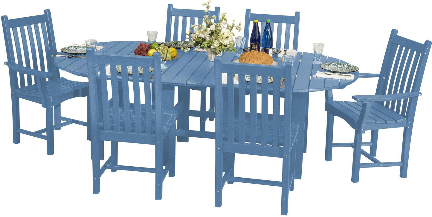 Wildridge Classic Outdoor Recycled Plastic 7 Piece Oval Patio Dining Set - LEAD TIME TO SHIP 3 WEEKS