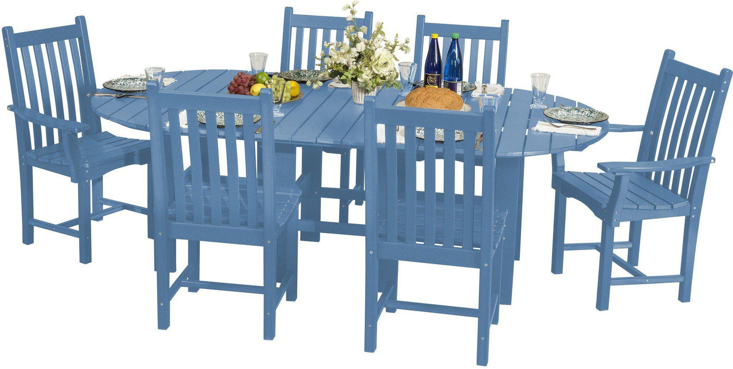 Wildridge Classic Outdoor Recycled Plastic 7 Piece Oval Patio Dining Set - LEAD TIME TO SHIP 6 WEEKS OR LESS