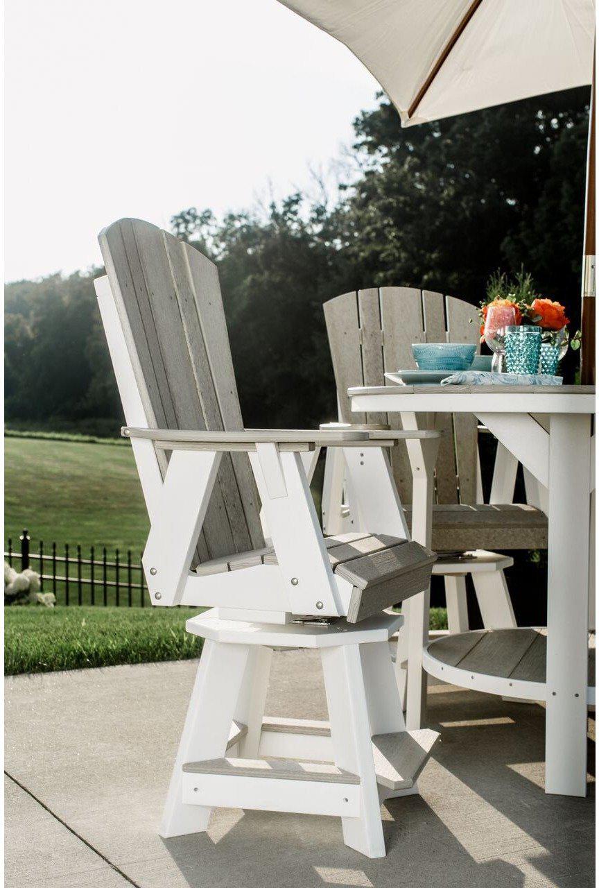 Wildridge Recycled Plastic Heritage Balcony Swivel Chair (Counter Height) - LEAD TIME TO SHIP 3 WEEKS