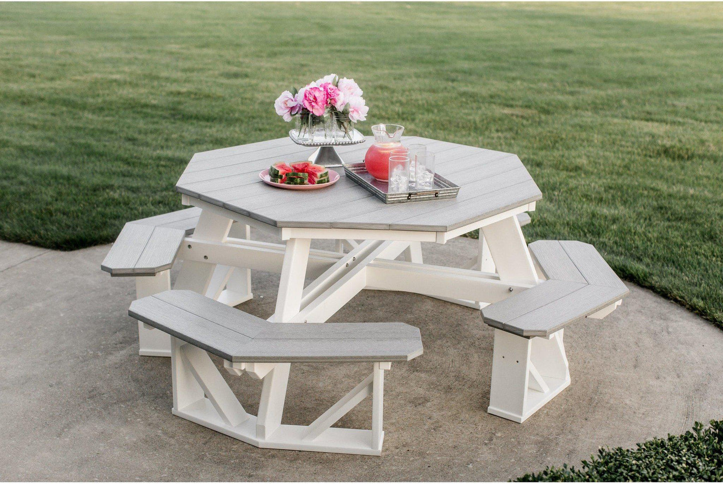 Wildridge Recycled Plastic 55" Octagon Picnic Table - LEAD TIME TO SHIP 6 WEEKS OR LESS