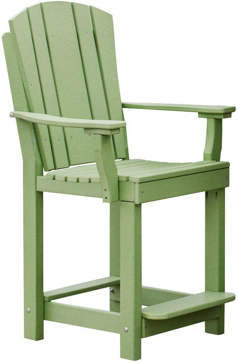 Poly Counter Height Patio Chair Seat Height 23.5” Rocking Furniture