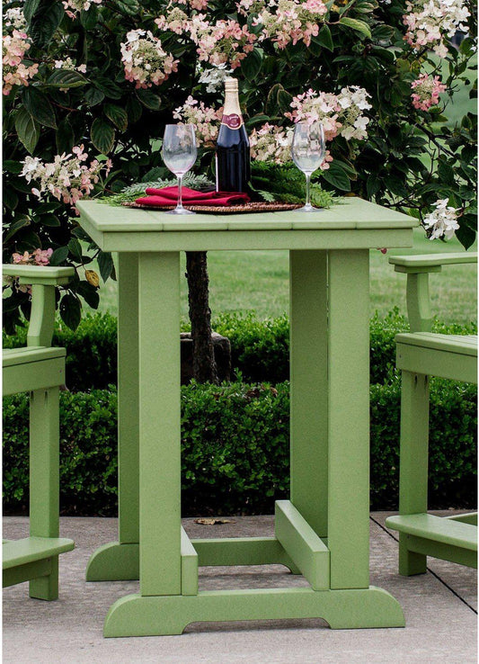 Wildridge Recycled Plastic Counter Height 36" High Heritage Patio Table - LEAD TIME TO SHIP 3 WEEKS