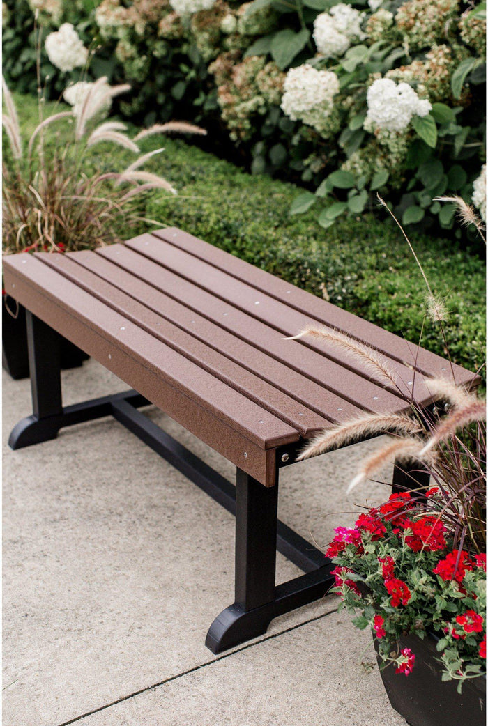 Wildridge Heritage Outdoor Recycled Plastic Patio Bench 42