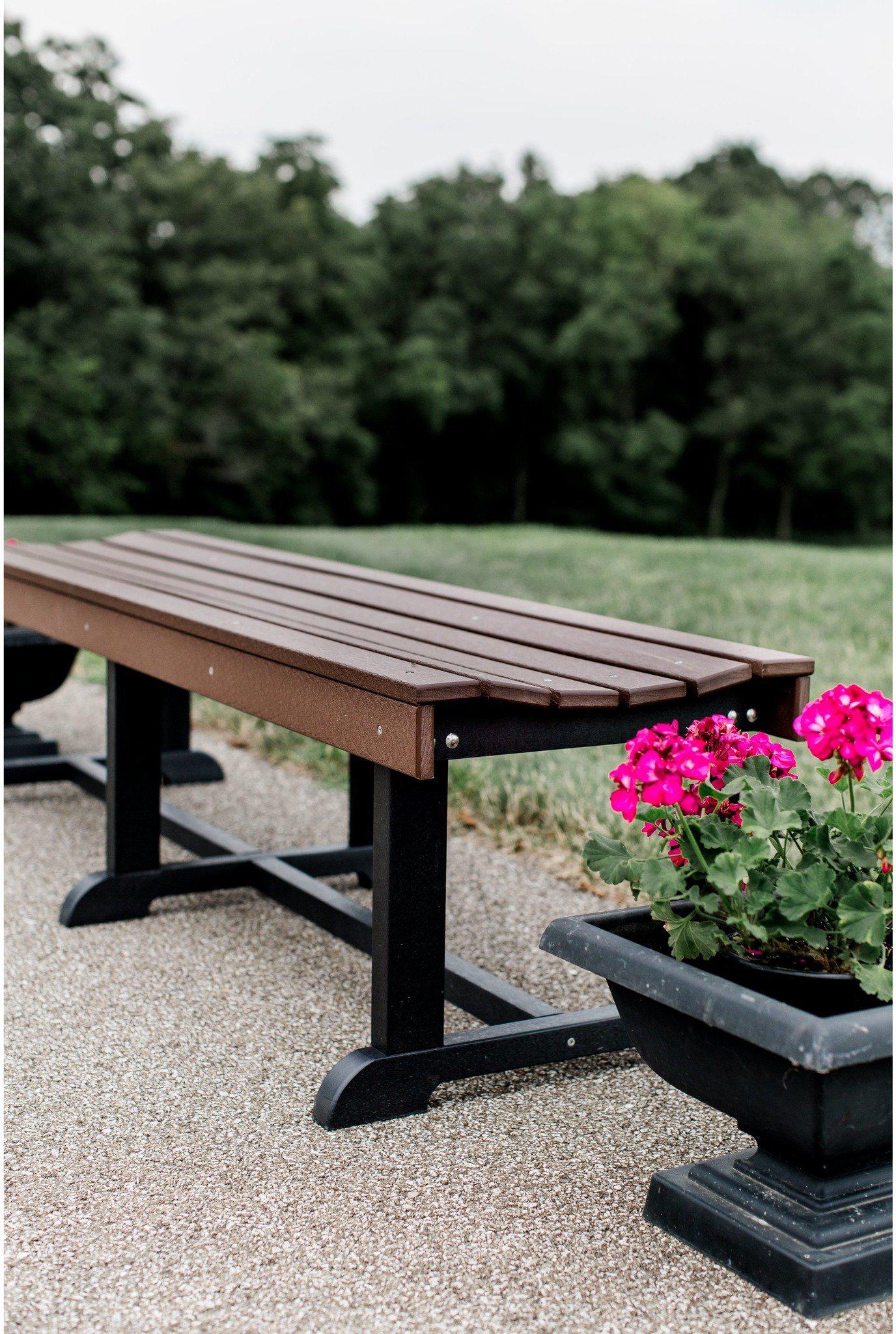 Wildridge Outdoor Heritage Recycled Plastic 68" Patio Bench - LEAD TIME TO SHIP 3 WEEKS