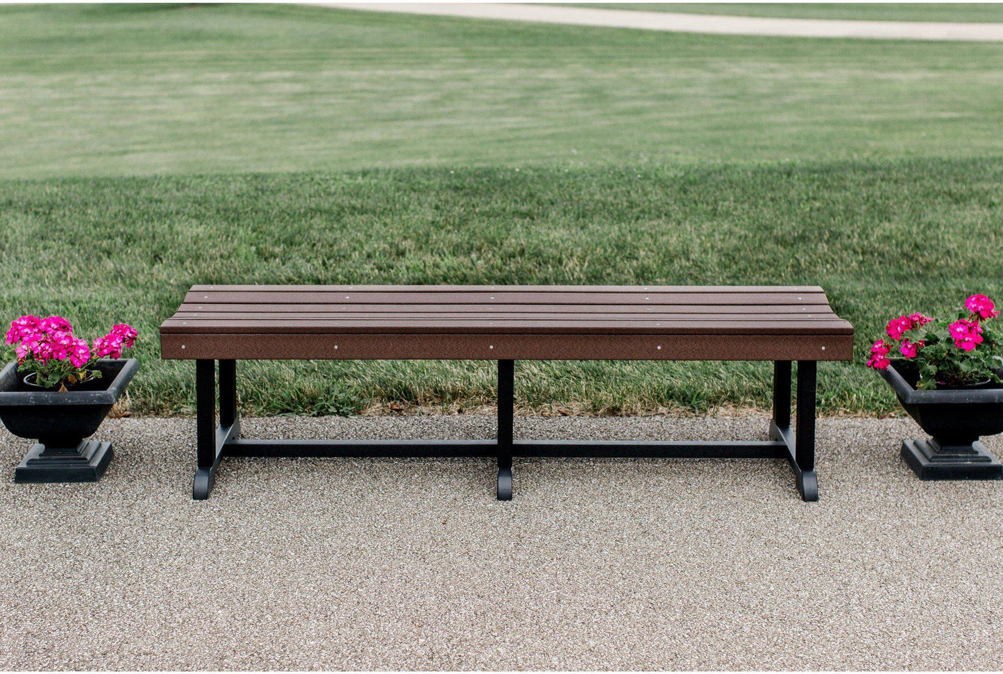 Wildridge Outdoor Heritage Recycled Plastic 68" Patio Bench - LEAD TIME TO SHIP 3 WEEKS