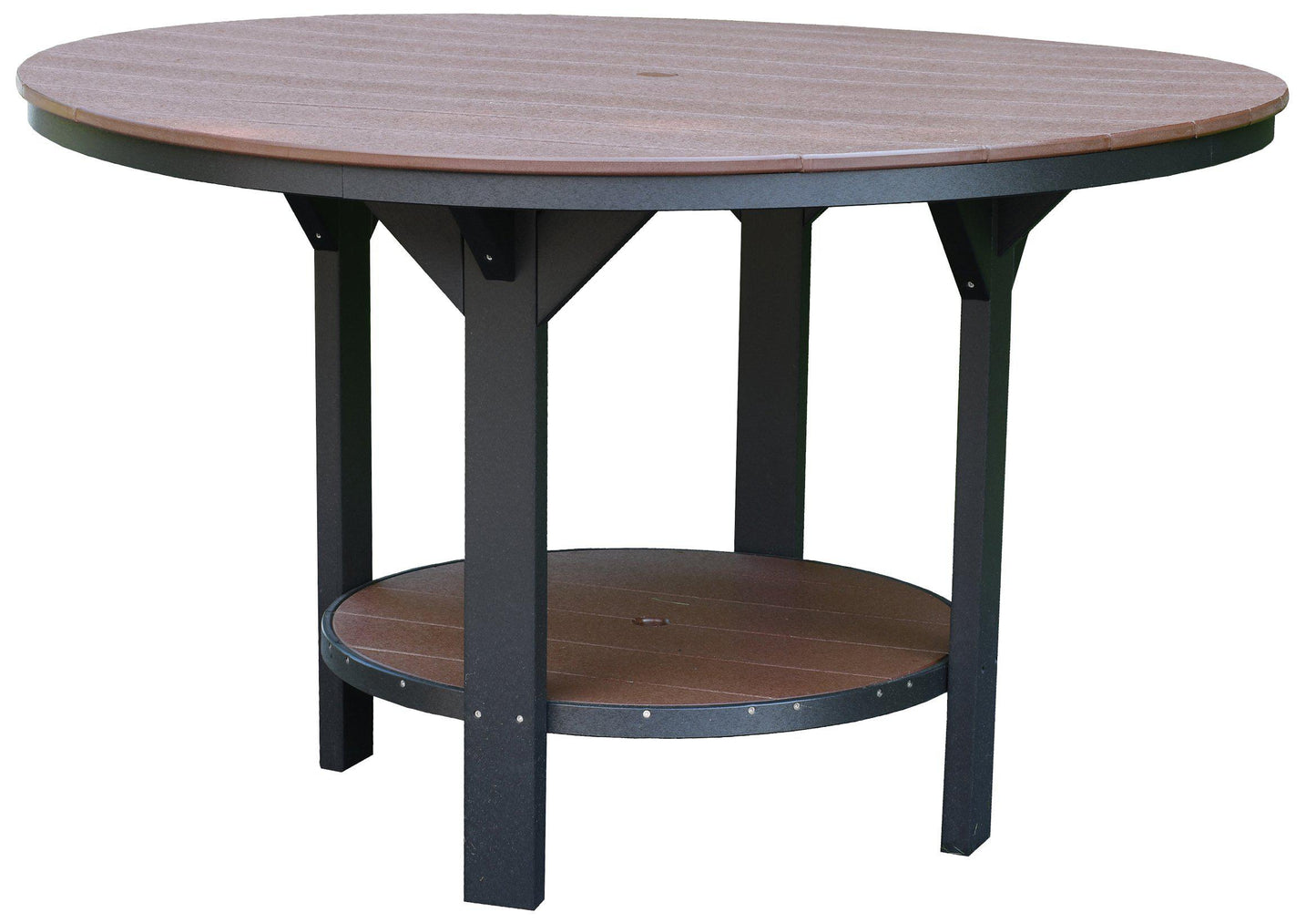 Wildridge Recycled Plastic Heritage Outdoor 60" Pub Table (COUNTER HEIGHT) - LEAD TIME TO SHIP 3 WEEKS