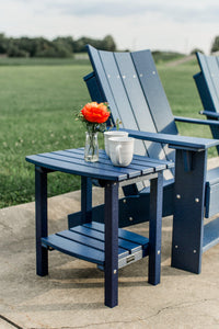 wildridge recycled plastic classic side table patriot blue