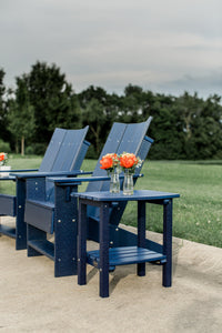 wildridge recycled plastic classic side table patriot blue set