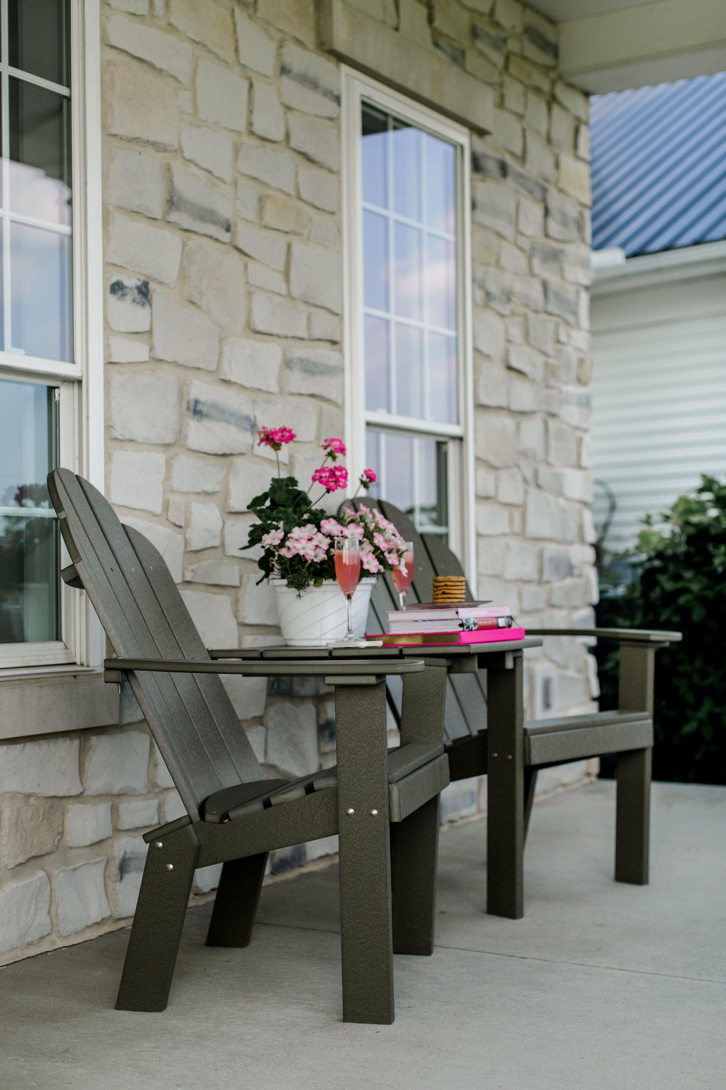 Wildridge Outdoor Recycled Plastic Classic Deck Chair Tete a Tete - LEAD TIME TO SHIP 3 WEEKS