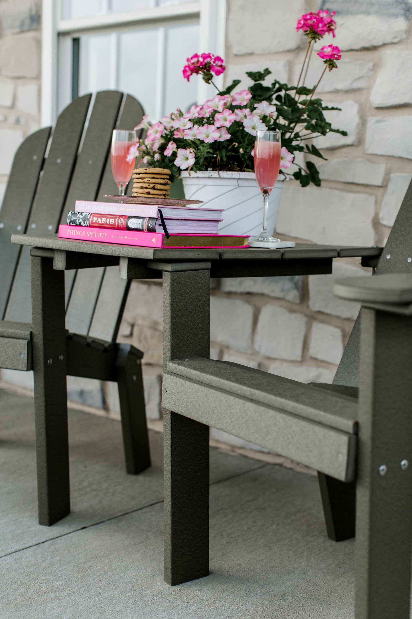 Wildridge Outdoor Recycled Plastic Classic Deck Chair Tete a Tete - LEAD TIME TO SHIP 3 WEEKS