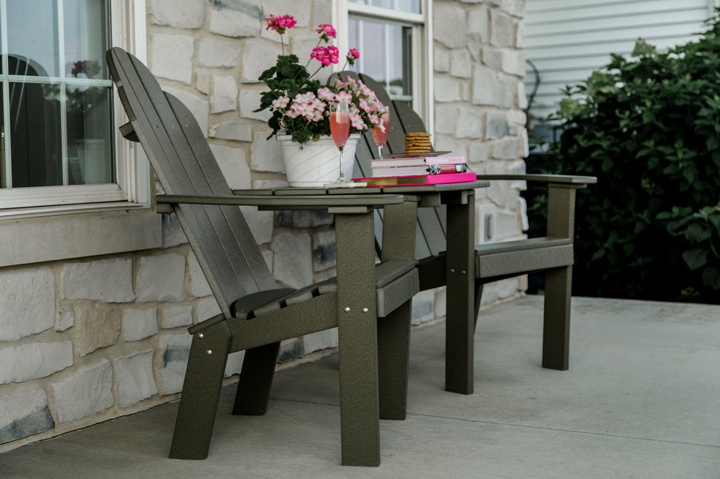 Wildridge Outdoor Recycled Plastic Classic Deck Chair Tete a Tete - LEAD TIME TO SHIP 3 WEEKS
