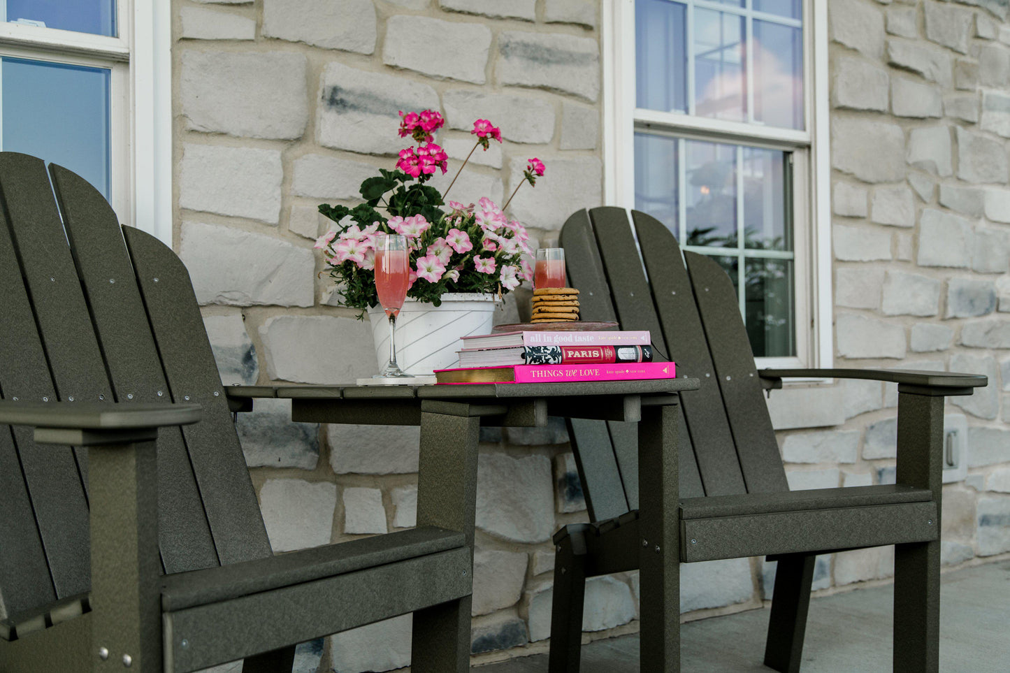 Wildridge Outdoor Recycled Plastic Classic Deck Chair Tete a Tete - LEAD TIME TO SHIP 3 WEEKS