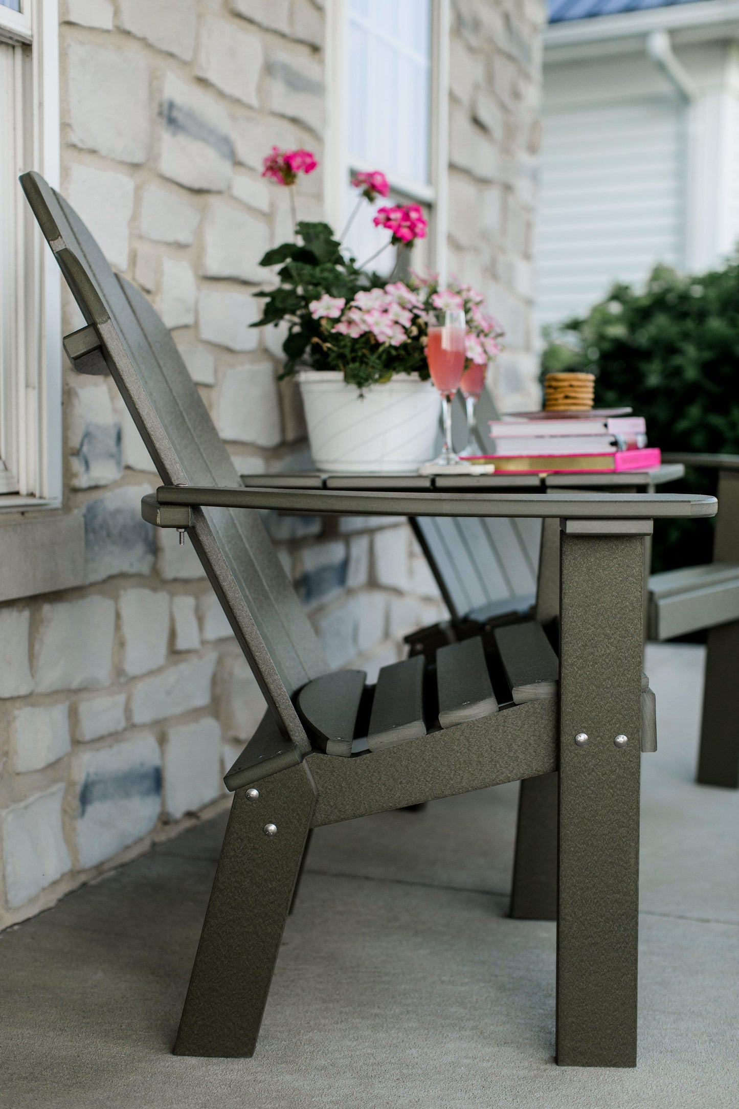 Wildridge Outdoor Recycled Plastic Classic Deck Chair Tete a Tete - LEAD TIME TO SHIP 3 WEEKS