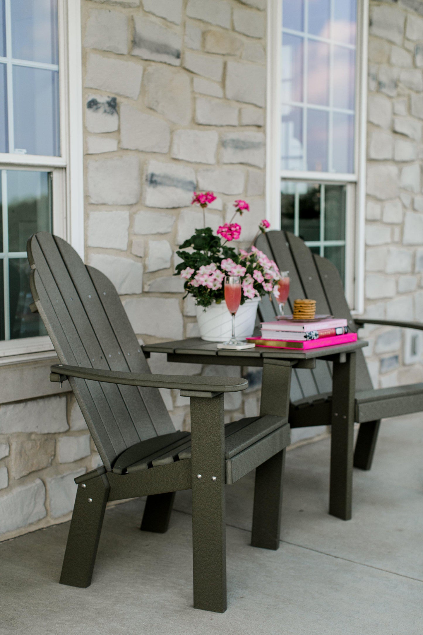 Wildridge Outdoor Recycled Plastic Classic Deck Chair Tete a Tete - LEAD TIME TO SHIP 3 WEEKS
