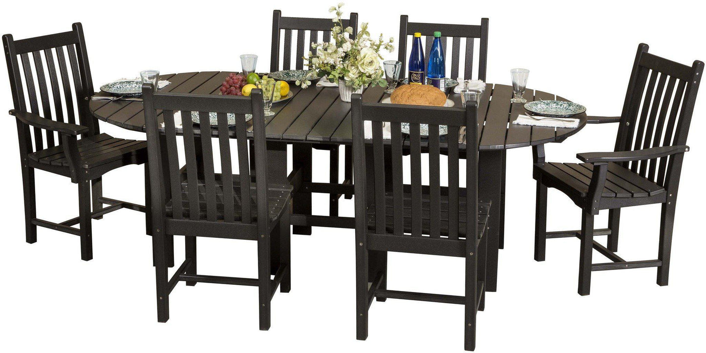 Wildridge Classic Outdoor Recycled Plastic 7 Piece Oval Patio Dining Set - LEAD TIME TO SHIP 3 WEEKS