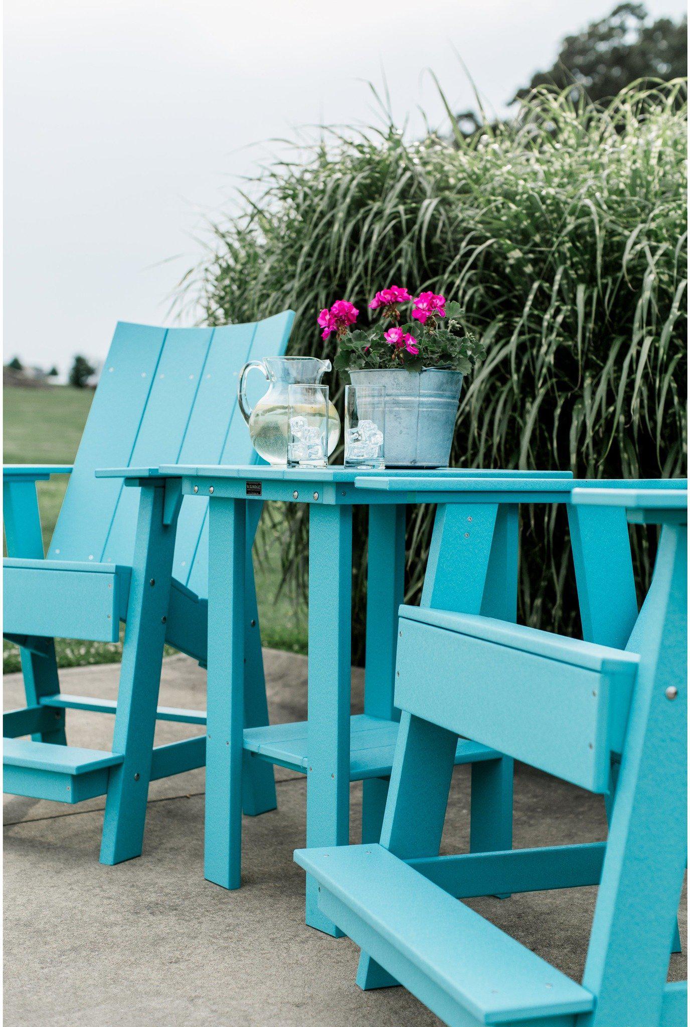 Wildridge Recycled Plastic Outdoor Contemporary Adirondack Balcony Chair  (COUNTER HEIGHT)- LEAD TIME TO SHIP 3 TO 4 BUSINESS DAYS - LEAD TIME TO SHIP 3 WEEKS