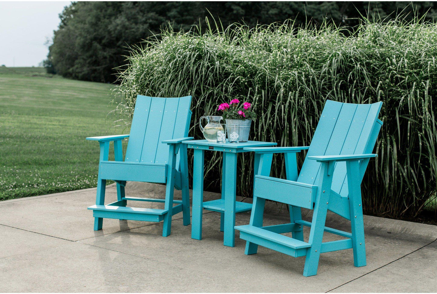 Wildridge Recycled Plastic Outdoor Contemporary Adirondack Balcony Chair  (COUNTER HEIGHT)- LEAD TIME TO SHIP 3 TO 4 BUSINESS DAYS - LEAD TIME TO SHIP 3 WEEKS