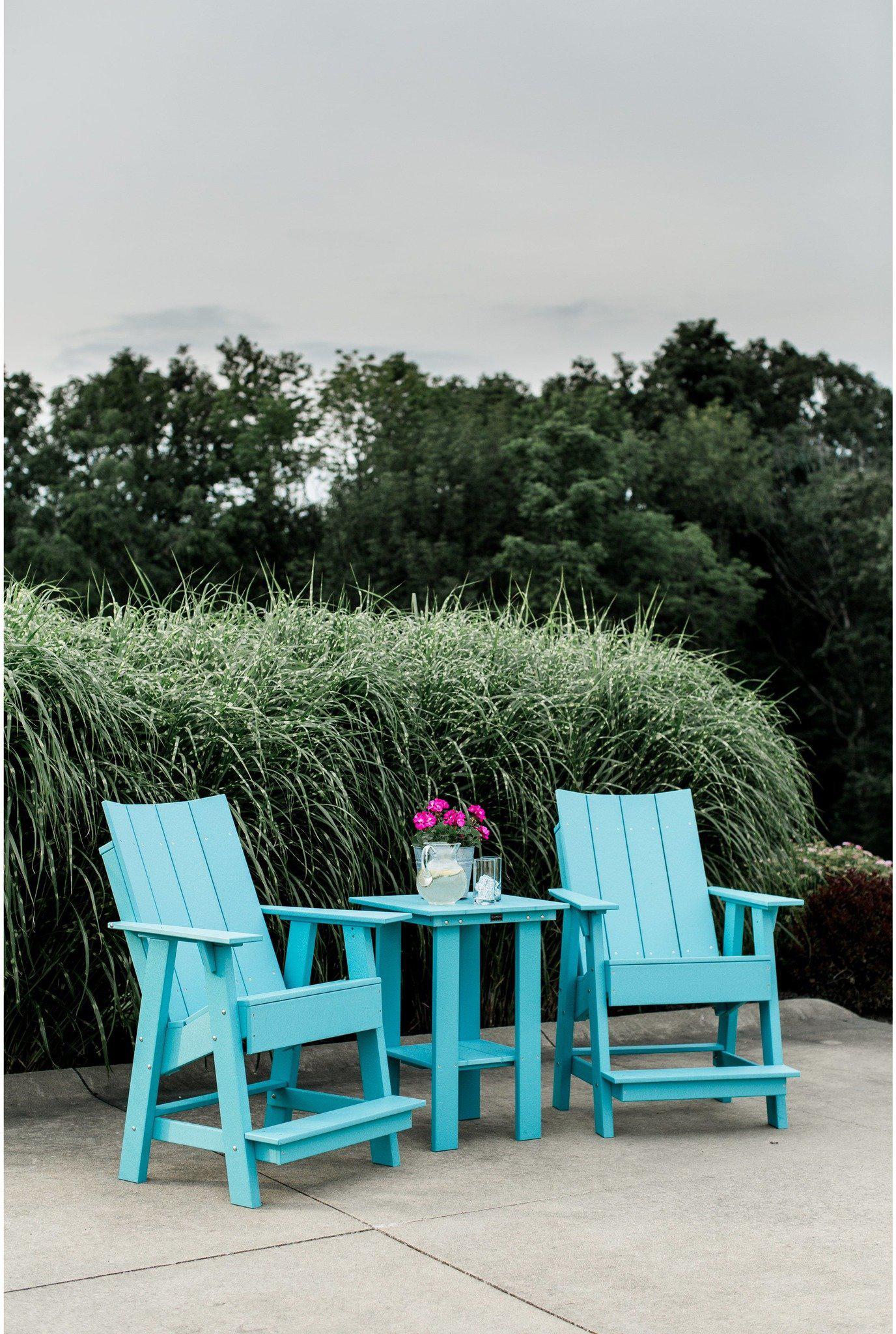 Wildridge Recycled Plastic Outdoor Contemporary Adirondack Balcony Chair  (COUNTER HEIGHT)- LEAD TIME TO SHIP 3 TO 4 BUSINESS DAYS - LEAD TIME TO SHIP 3 WEEKS