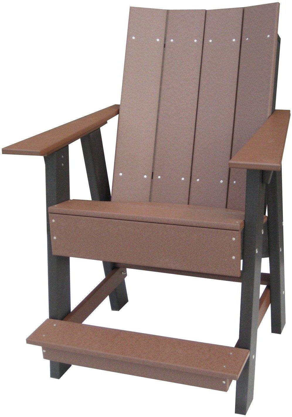 Wildridge Recycled Plastic Outdoor Contemporary Adirondack Balcony Chair  (COUNTER HEIGHT)- LEAD TIME TO SHIP 3 TO 4 BUSINESS DAYS - LEAD TIME TO SHIP 3 WEEKS