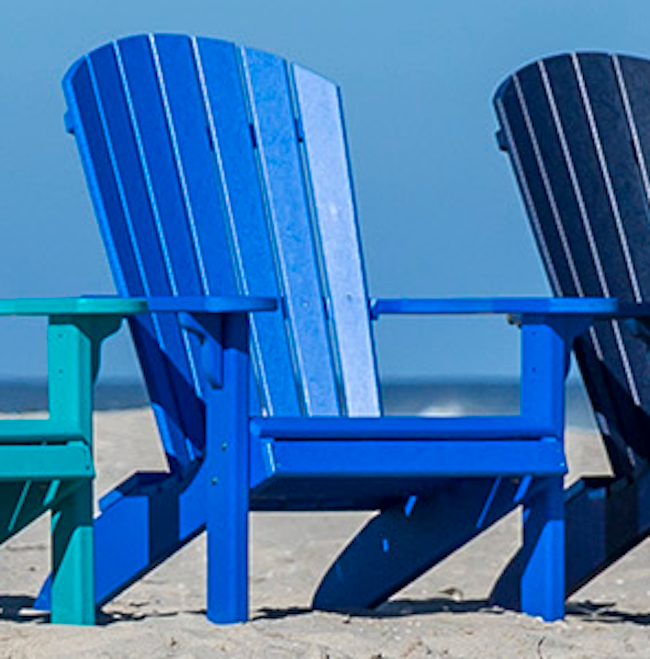 Leisure Lawns Amish Made Recycled Plastic Fan-Back Adirondack Chair Model #360 - LEAD TIME TO SHIP 4 WEEKS