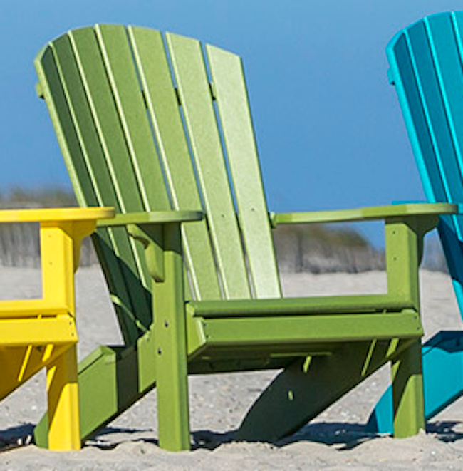 Leisure Lawns Amish Made Recycled Plastic Fan-Back Adirondack Chair Model #360 - LEAD TIME TO SHIP 4 WEEKS