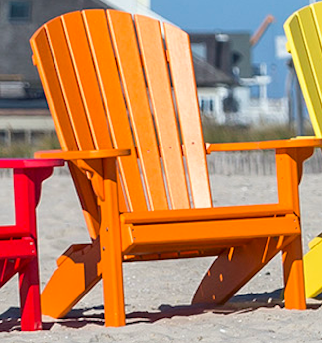 Leisure Lawns Amish Made Recycled Plastic Fan-Back Adirondack Chair Model #360 - LEAD TIME TO SHIP 4 WEEKS