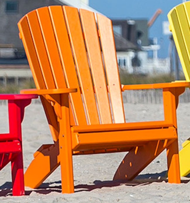 Leisure Lawns Amish Made Recycled Plastic Fan-Back Adirondack Chair Model #360 - LEAD TIME TO SHIP 6 WEEKS OR LESS