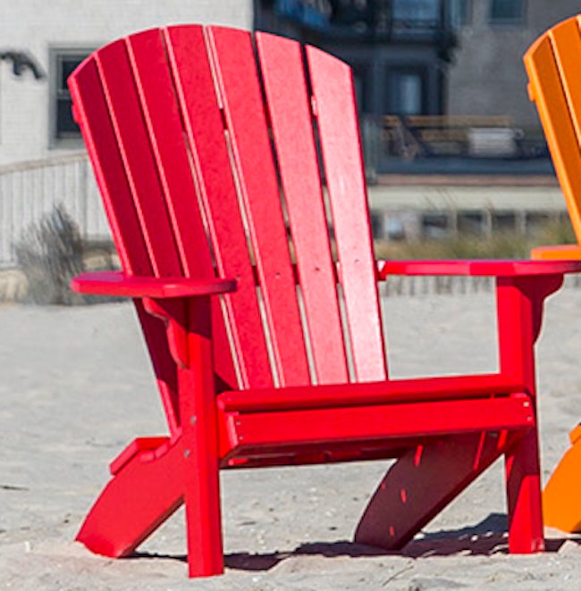 Patio leisure line adirondack chair red 2025