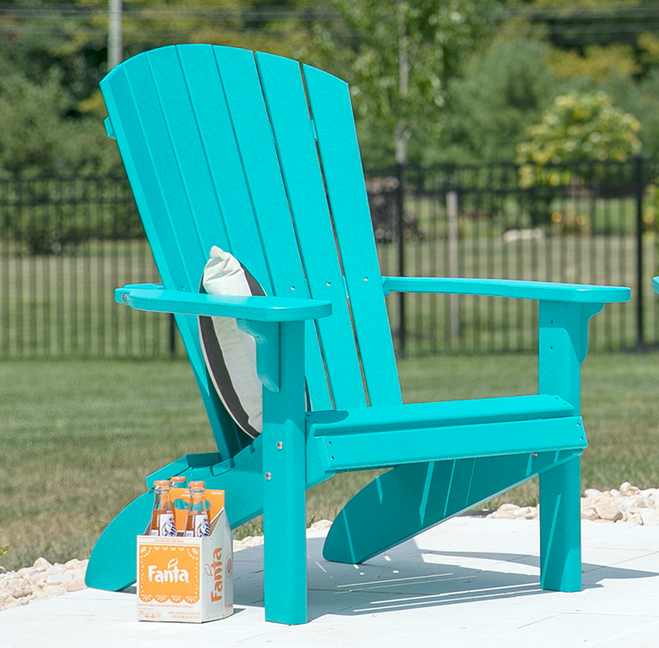 Leisure Lawns Amish Made Recycled Plastic Fan-Back Adirondack Chair Model #360 - LEAD TIME TO SHIP 6 WEEKS OR LESS