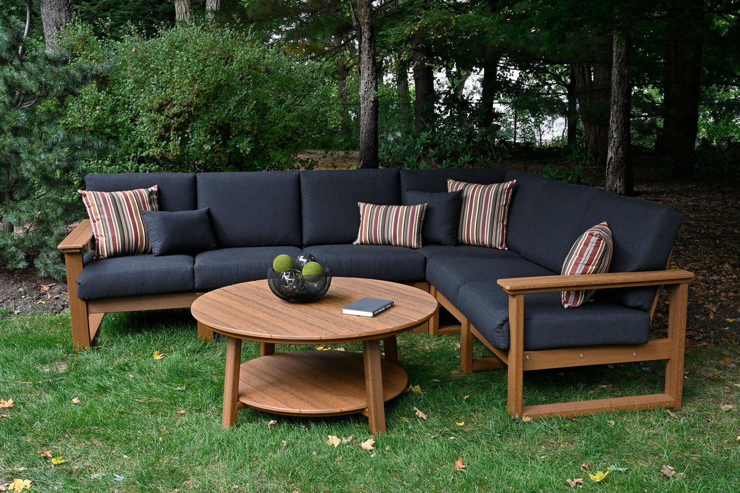 LuxCraft Recycled Plastic Lanai Deep Seating - Sofa, Loveseat, and Corner Unit - LEAD TIME TO SHIP 3 TO 4 WEEKS