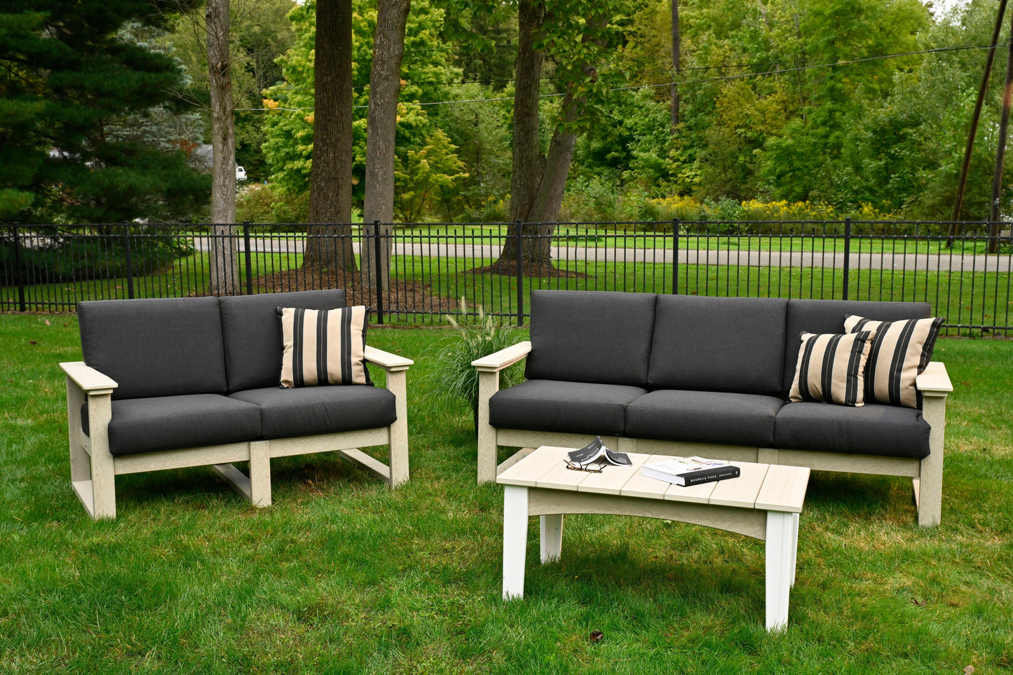 LuxCraft Recycled Plastic Lanai Deep Seating Sofa - LEAD TIME TO SHIP 3 TO 4 WEEKS