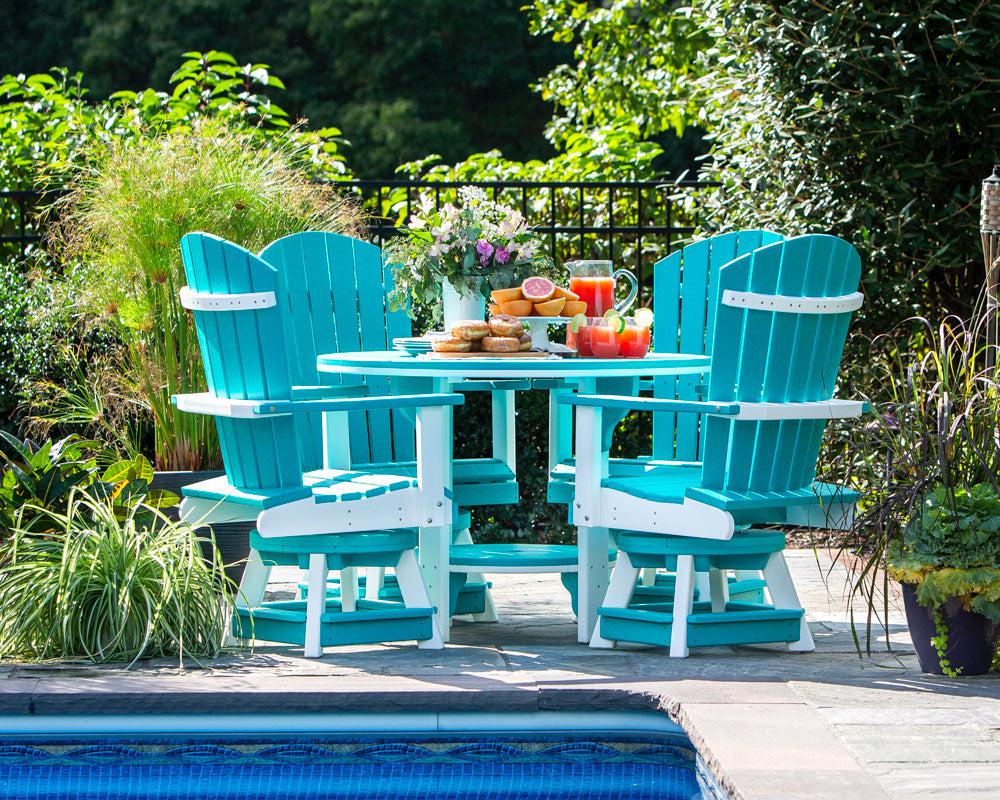 Leisure Lawns Amish Made Recycled Plastic 42" Round Table (Dining Height) Model #742D - LEAD TIME TO SHIP 4 WEEKS OR LESS