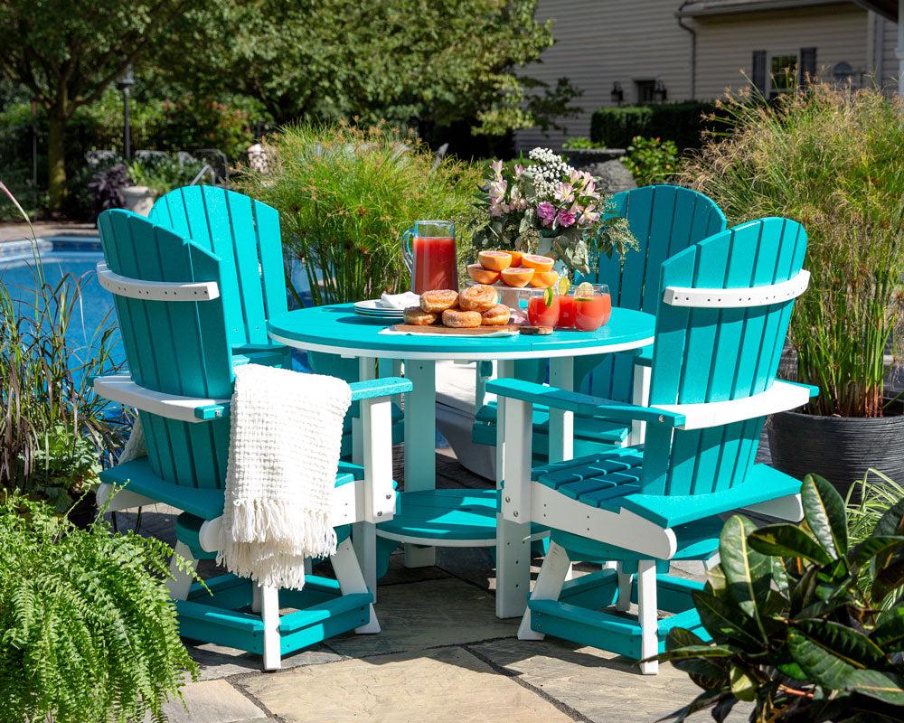 Leisure Lawns Amish Made Recycled Plastic 42" Round Table (Dining Height) Model #742D - LEAD TIME TO SHIP 4 WEEKS OR LESS