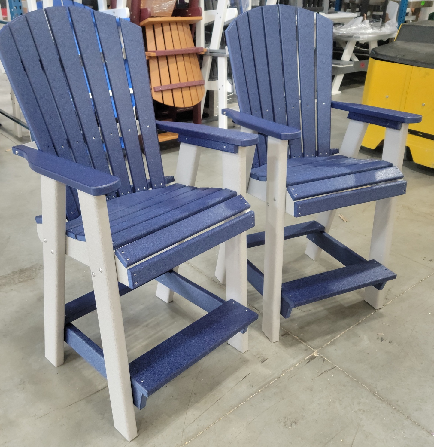 Leisure Lawns Amish Made Recycled Plastic Balcony Chair (Counter Height) Model #321C - LEAD TIME TO SHIP 6 WEEKS OR LESS
