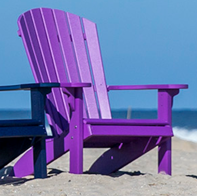 Leisure Lawns Amish Made Recycled Plastic Fan-Back Adirondack Chair Model #360 - LEAD TIME TO SHIP 4 WEEKS