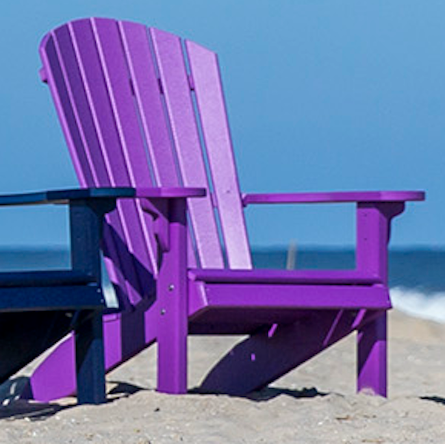 Leisure Lawns Amish Made Recycled Plastic Fan-Back Adirondack Chair Model #360 - LEAD TIME TO SHIP 6 WEEKS OR LESS